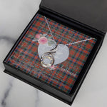Rising Phoenix Necklace - Valentine Necklace Clan MacDuff Ancient Tartan Gift for Girlfriend, Gift for My Wife Rising Phoenix Necklace