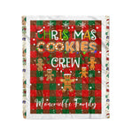 Fleece Blanket - Personalized Gift Tartan Plaid Blanket Clan Moncrieffe With Christmas Cookie Baking Crew Christmas Gift Fleece Blanket
