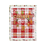 Fleece Blanket - Personalized Gift Tartan Plaid Blanket Clan Maxwell Plaid With Christmas Cookie Baking Crew Christmas Gift Fleece Blanket