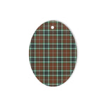 Thomson Hunting Modern Tartan Oval Ornaments, Christmas Tree Ornament, Plaid Christmas Ornaments, Ceramic Oval Christmas Tree Decoration, Tartan Oval Ornaments, Christmas Tree Ornament, Plaid Christmas Ornaments, Ceramic Oval Christmas Tree Decoration