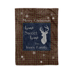 Scotstee Shop Tartan Plaid Christmas Fleece Blankets Clan Innes of Cowie Plaid Blanket