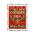 Fleece Blanket - Personalized Gift Tartan Plaid Blanket Clan Maxton With Christmas Cookie Baking Crew Christmas Gift Fleece Blanket