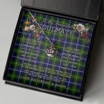 To My Beautiful Soulmate Necklace In Your Eyes I Have Found My Home Clan MacNeill Of Barra Tartan Crown Pendant Necklace