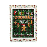 Personalized Gift Tartan Plaid Blanket Clan Beveridge With Christmas Cookie Baking Crew Christmas Gift Blanket, Plaid Blanket, Christmas Fleece Blanket, Christmas Blanket, Tartan Blanket, Scottish Blanket, Scotland Blanket, Family Name Blanket, Custom Blanket, Personalized Blanket