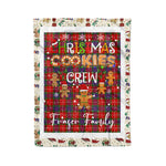 Products Personalized Gift Tartan Plaid Blanket Clan Fraser With Christmas Cookie Baking Crew Christmas Gift Blanket, Plaid Blanket, Christmas Fleece Blanket, Christmas Blanket, Tartan Blanket, Scottish Blanket, Scotland Blanket, Family Name Blanket, Custom Blanket, Personalized Blanket