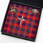 To My Beautiful Soulmate Necklace In Your Eyes I Have Found My Home Clan Hamilton Tartan Cross Dancing Necklace