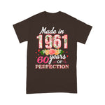 Womens Made In 1961 Design 60 Years Old 60th Birthday Gift Birthday Shirt 60th birthday gifts - Scotstee Shop