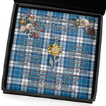 To My Beautiful Soulmate Sunflower Necklace In Your Eyes I Have Found My Home Clan Strathclyde Tartan Jewelry For Girlfriend, Tartan Sunflower Pendant Necklace, Scottish Tartan Jewelry, valentine necklace, necklace girlfriend, necklace for wife, cute necklaces for girlfriend, jewelry for girlfriend, to my soulmate necklace, to my future wife necklace