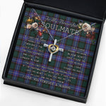 To My Beautiful Soulmate Necklace In Your Eyes I Have Found My Home Clan Hunter Tartan Cross Dancing Necklace