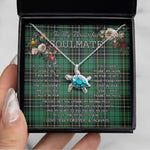 Sea Turtle Necklace To My Beautiful Soulmate Necklace In Your Eyes I Have Found My Home Clan MacAlpine Tartan Blue Turtle Necklace, Valentine Necklace Gift for Girlfriend Clan Mitchell Ancient Tartan Sunflower Pendant Necklace, Scottish Tartan Jewelry, valentine necklace, necklace girlfriend, necklace for wife, cute necklaces for girlfriend, jewelry for girlfriend, to my soulmate necklace, to my future wife necklace