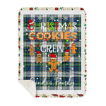 Personalized Gift Tartan Plaid Blanket Clan Gordon Dress Ancient With Christmas Cookie Baking Crew Christmas Gift Sherpa Blanket, tartan sherpa blanket,buffalo plaid sherpa blanket,christmas sherpa blanket,Christmas Throw Blanket,green plaid sherpa blanket,green sherpa blanket