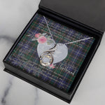 Rising Phoenix Necklace - Valentine Necklace Clan MacRae Hunting Modern Tartan Gift for Girlfriend, Gift for My Wife Rising Phoenix Necklace