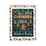 Personalized Gift Tartan Plaid Blanket Clan Urquhart Modern With Christmas Cookie Baking Crew Christmas Gift Blanket, Plaid Blanket, Christmas Fleece Blanket, Christmas Blanket, Tartan Blanket, Scottish Blanket, Scotland Blanket, Family Name Blanket, Custom Blanket, Personalized Blanket
