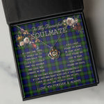 To My Beautiful Soulmate Necklace In Your Eyes I Have Found My Home Clan MacEwen Tartan Crown Pendant Necklace