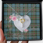 Gift For My Beautiful Girlfriend Necklace Valentine Necklace Clan Porterfield Tartan Cross Dancing Necklace Scottish Tartan Jewelry