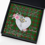 Gift For My Beautiful Girlfriend Necklace Valentine Necklace Clan Maxwell Hunting Tartan Cross Dancing Necklace Scottish Tartan Jewelry