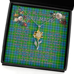 To My Beautiful Soulmate Sunflower Necklace In Your Eyes I Have Found My Home Clan Johnston Tartan Jewelry For Girlfriend, Tartan Sunflower Pendant Necklace, Scottish Tartan Jewelry, valentine necklace, necklace girlfriend, necklace for wife, cute necklaces for girlfriend, jewelry for girlfriend, to my soulmate necklace, to my future wife necklace