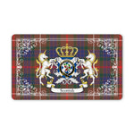 Doormat - Welcome Mat Scottish Fraser Hunting Modern Tartan Door Mat, Plaid Doormat