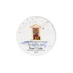 Scotstee Shop - Personalize Name Family First Christmas In Our New Apartment Ceramic Ornament, First Christmas In Our New Home Ornament