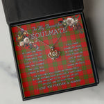 To My Beautiful Soulmate Necklace In Your Eyes I Have Found My Home Clan Dewar Tartan Crown Pendant Necklace