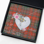 Gift For My Beautiful Girlfriend Necklace Valentine Necklace Clan MacDougall Ancient Tartan Cross Dancing Necklace Scottish Tartan Jewelry