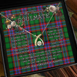 To My Beautiful Soulmate Necklace In Your Eyes I Have Found My Home Clan McGeachie Tartan Wishbone Dancing Necklace