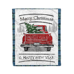 Tartan Blanket Vintage Red Truck with Christmas Tree Family Scottish Clan MacEwen Ancient plaid blanket, red plaid blanket, buffalo plaid blanket, green plaid blanket, plaid fleece blanket, blue plaid blanket, red tartan blanket, tartan plaid blanket, black and white plaid blanket, , christmas plaid blanket, orange plaid blanket, tartan plaid throw blanket, pink plaid blanket, brown plaid blanket, buffalo check blanket
