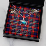 Sea Turtle Necklace To My Beautiful Soulmate Necklace In Your Eyes I Have Found My Home Clan MacLachlan Tartan Blue Turtle Necklace