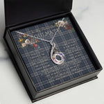To My Beautiful Soulmate Necklace In Your Eyes I Have Found My Home Clan Navy Formal Dress Tartan Rising Phoenix Necklace