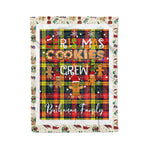 Personalized Gift Tartan Plaid Blanket Clan Buchanan Modern With Christmas Cookie Baking Crew Christmas Gift Blanket, Plaid Blanket, Christmas Fleece Blanket, Christmas Blanket, Tartan Blanket, Scottish Blanket, Scotland Blanket, Family Name Blanket, Custom Blanket, Personalized Blanket
