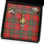 To My Beautiful Soulmate Sunflower Necklace In Your Eyes I Have Found My Home Clan Hay Modern Tartan Jewelry For Girlfriend, Tartan Sunflower Pendant Necklace, Scottish Tartan Jewelry, valentine necklace, necklace girlfriend, necklace for wife, cute necklaces for girlfriend, jewelry for girlfriend, to my soulmate necklace, to my future wife necklace