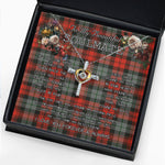 To My Beautiful Soulmate Necklace In Your Eyes I Have Found My Home Clan MacLachlan Weathered Tartan Cross Dancing Necklace