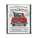 Tartan Blanket Vintage Red Truck with Christmas Tree Family Scottish Clan Ogilvie Hunting Modern plaid blanket, red plaid blanket, buffalo plaid blanket, green plaid blanket, plaid fleece blanket, blue plaid blanket, red tartan blanket, tartan plaid blanket, black and white plaid blanket, , christmas plaid blanket, orange plaid blanket, tartan plaid throw blanket, pink plaid blanket, brown plaid blanket, buffalo check blanket