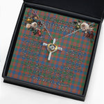 To My Beautiful Soulmate Necklace In Your Eyes I Have Found My Home Clan MacIntyre Ancient Tartan Cross Dancing Necklace