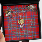 To My Beautiful Soulmate Sunflower Necklace In Your Eyes I Have Found My Home Clan Inverness Tartan Jewelry For Girlfriend