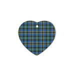 Weir Ancient Tartan Heart Ornaments, Christmas Tree Ornament, Plaid Christmas Ornaments, Ceramic Heart Christmas Tree Decoration, Christmas Ornament, Plaid Ornament, Tartan Ornament, Buffalo Plaid Ornament