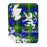 Sherpa Blanket - Tartan Blanket Thistle and Lion Scottish Clan MaiTland Plaid Blanket, plaid sherpa blanket queen,purple sherpa blanket,queen sherpa blanket,queen size sherpa blanket,red sherpa blanket,scottish tartan blankets,sherpa blanket,sherpa christmas blanket