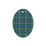 Sinclair Hunting Ancient Tartan Oval Ornaments, Christmas Tree Ornament, Plaid Christmas Ornaments, Ceramic Oval Christmas Tree Decoration, Tartan Oval Ornaments, Christmas Tree Ornament, Plaid Christmas Ornaments, Ceramic Oval Christmas Tree Decoration
