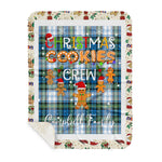 Personalized Gift Tartan Plaid Blanket Clan Campbell Dress Ancient With Christmas Cookie Baking Crew Christmas Gift Sherpa Blanket, tartan sherpa blanket,buffalo plaid sherpa blanket,christmas sherpa blanket,Christmas Throw Blanket,green plaid sherpa blanket,green sherpa blanket