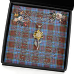 To My Beautiful Soulmate Sunflower Necklace In Your Eyes I Have Found My Home Clan Anderson Modern Tartan Jewelry For Girlfriend, Tartan Sunflower Pendant Necklace, Scottish Tartan Jewelry, valentine necklace, necklace girlfriend, necklace for wife, cute necklaces for girlfriend, jewelry for girlfriend, to my soulmate necklace, to my future wife necklace