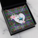 Sea Turtle Necklace Gift for My Beautiful Girlfriend Valentines Necklace Clan Brodie Hunting Tartan Blue Turtle Necklace