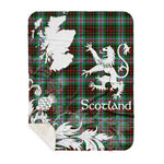 Sherpa Blanket - Tartan Blanket Thistle and Lion Scottish Clan Brodie Modern Plaid Blanket, plaid sherpa blanket queen,purple sherpa blanket,queen sherpa blanket,queen size sherpa blanket,red sherpa blanket,scottish tartan blankets,sherpa blanket,sherpa christmas blanket
