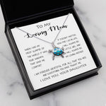 Opal Turtle Necklace - To My Loving Mom - Your Warmth Gve Me Comfort Mother's Day Gift Necklace Form Daughter