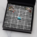 Sea Turtle Necklace To My Beautiful Soulmate Necklace In Your Eyes I Have Found My Home Clan Scott Black White Modern Tartan Blue Turtle Necklace