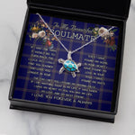 Sea Turtle Necklace To My Beautiful Soulmate Necklace In Your Eyes I Have Found My Home Clan Crichton Tartan Blue Turtle Necklace