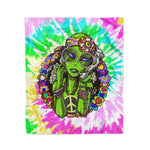 Scotstee Shop - Scotstee Shop Blanket Hippie Alien! Tie Dye Rainbow Hippie Fleece Blanket