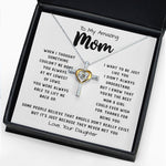 To My Amazing Mom Necklace From Son Little Boy You Taught Me Right Mom Birthday Gift For Her, Mother's Day Cross Necklace