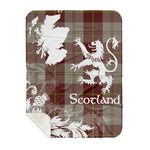 Sherpa Blanket - Tartan Blanket Thistle and Lion Scottish Clan Cunningham Burgundy Dancers Plaid Blanket, plaid sherpa blanket queen,purple sherpa blanket,queen sherpa blanket,queen size sherpa blanket,red sherpa blanket,scottish tartan blankets,sherpa blanket,sherpa christmas blanket