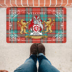 Doormat - Tartan Door Mat The Family Dunbar Ancient Welcome Mat, Plaid Doormat Scottish