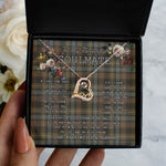 To My Beautiful Soulmate Necklace In Your Eyes I Have Found My Home Clan Stewart Hunting Weathered Tartan Forever Love Necklace